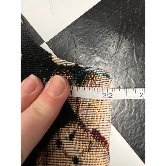 Vintage 90s Tapestry Vest Christmas Party Teddy Bears Medium Tacky Fun Gifts - Picture 5 of 8